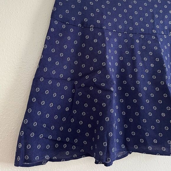 Lilly Pulitzer Charleston Flounce Mini Skirt A Little Unbuttoned Navy Blue 6 NWT - Picture 2 of 8